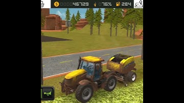 FS 18 | Make Round Straw & Hay Bales | #Shorts