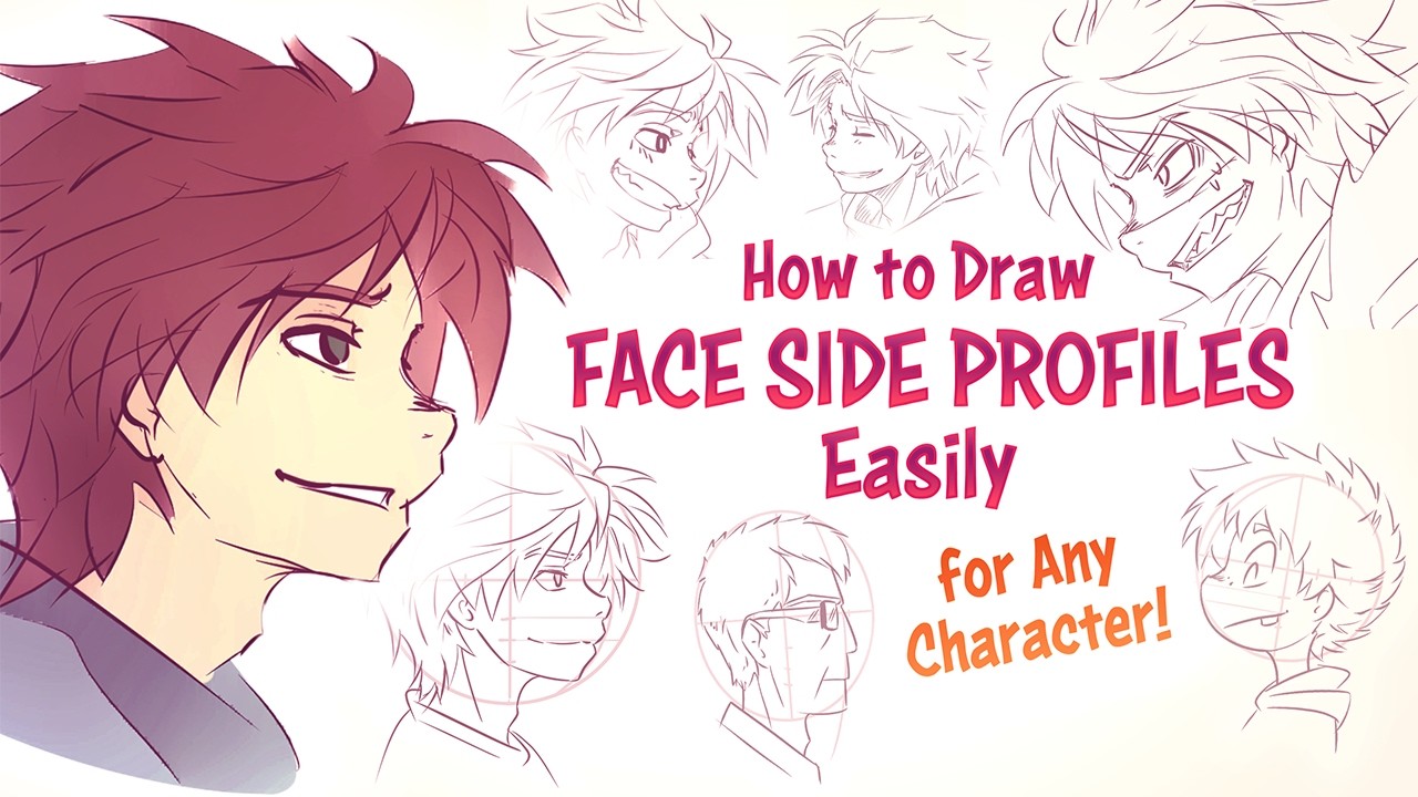 Как рисовать лица в профиль/боковой ракурс 🌜Простые приемы для любого персонажа в Clip Studio Paint