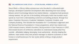 American Entrepreneurship   Module 2   Customer Discovery