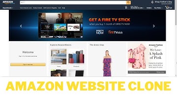 How to make a amazon clone website html css and javascript | Source code