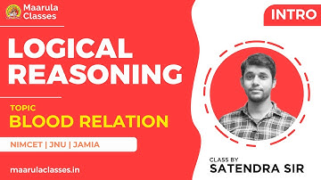 Blood Relation | Fast Track Series | Intro | Target NIMCET 2021