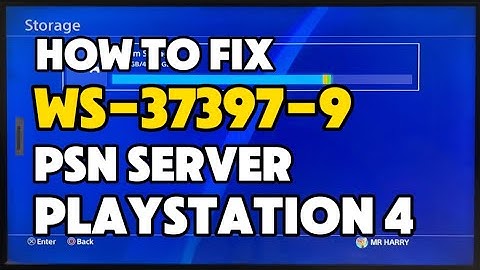 How To Fix PS4 WS-37397-9 Could not connect to the Server