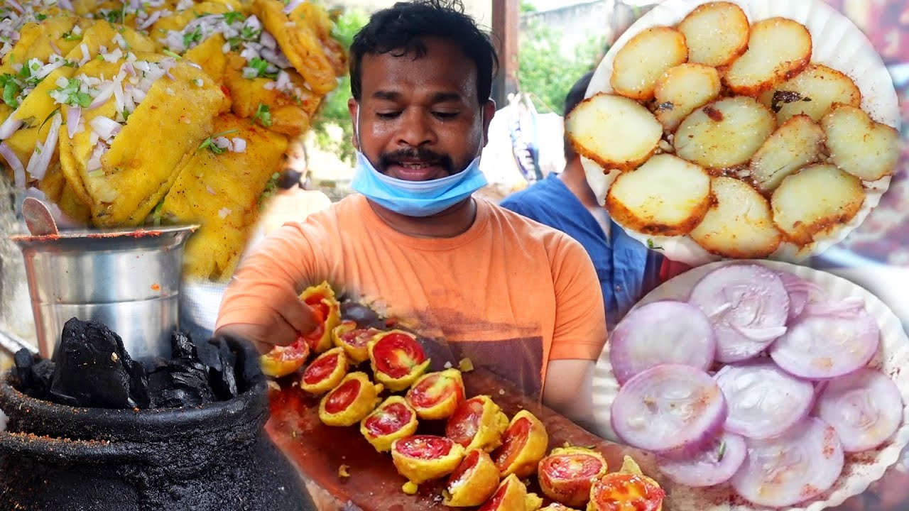 Jampet Famous Bajjiwala | Gulab Jamun Bajji | Yummy Evening Snacks in Rajahmundry | IndianStreetFood | Street Food Zone