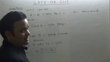 Solution GATE 2019 (MA)| Part 4 | Group Theory |  | Memory Based