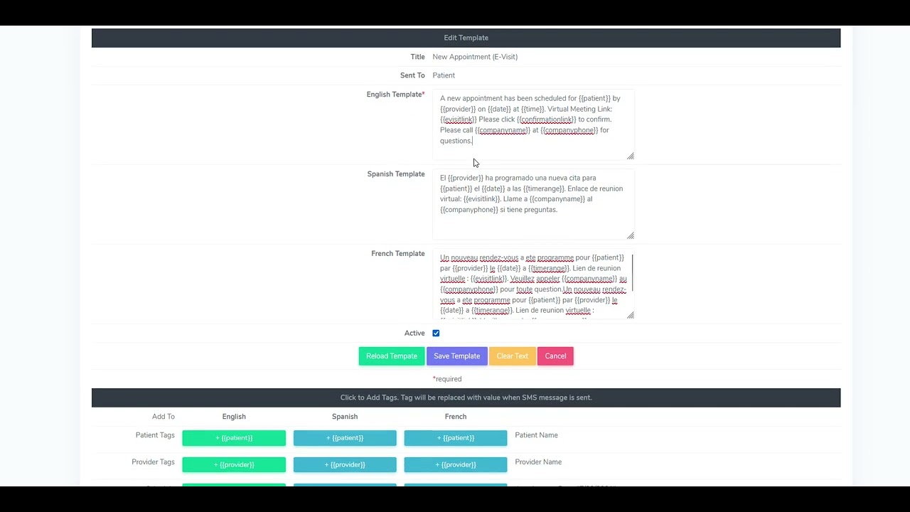 CareLink System Configuration