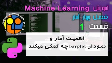 یادگیری ماشین یا machine learning آموزش آمار برای کار با دیتا نمودار Barplot توضیح درباره اهمیت آمار