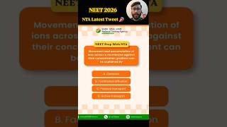 NTA Latest Tweet 📣🎯 #biology #neet #neet2026 #viral #trending #shorts #shortvideo #nta #yt #fyp