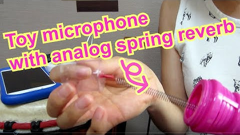 Analog spring reverb sound test recording! Taking reverb sound of a toy microphone with MSP pickup