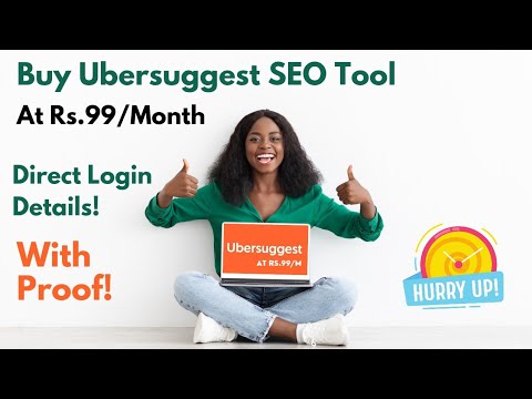 Rs.99/Month Only [Direct Login Details] Ubersuggest Group Buy SEO Tool at Cheap Price|