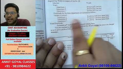 COSTING 8.1 JOB  & CONTRACT COSTING by ANKIT GOYAL