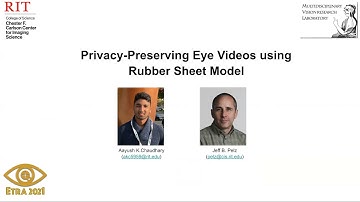 [ETRA-2021 Teaser Video] Privacy Preserving Eye Videos using Rubber Sheet model