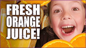 Orange Juice For Kids - Kids Make Orange Juice at Home