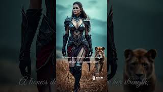 A lioness doesn’t need to prove her strength; her presence alone commands respect. #quotes Content