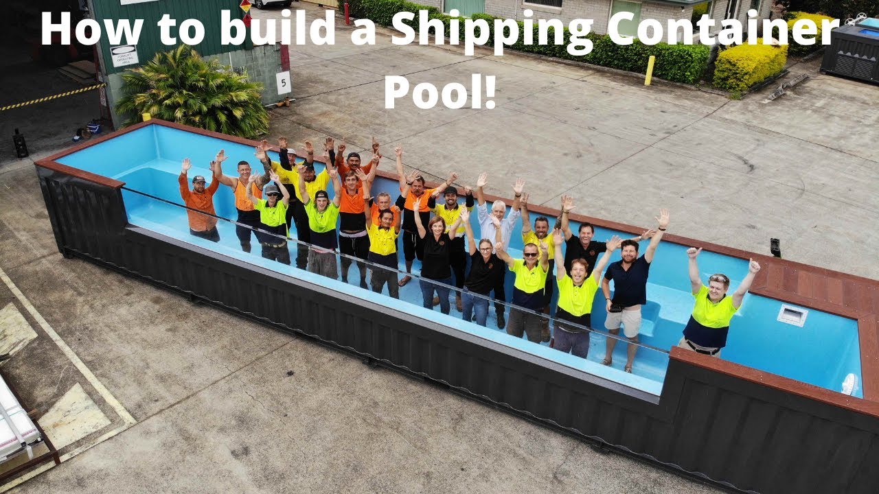 How To Build A Shipping Container Pool YouTube