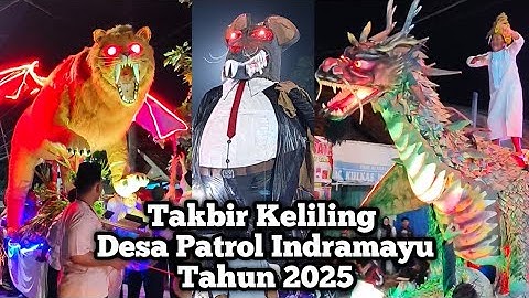 Festival Takbir Keliling Desa Patrol kecamatan Patrol Indramayu tahun 1446 H / 2025 M