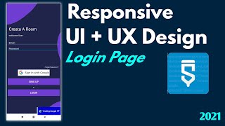 Sketchware UI + UX Design Login Page How to Make High Quality Responsive Login Page #Sketchware 2021 screenshot 5
