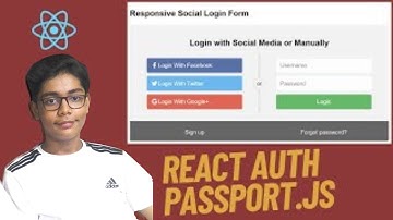 React Social Login with Passport.js | React oAuth w/ Google, Facebook, Github In Urdu / Hindi