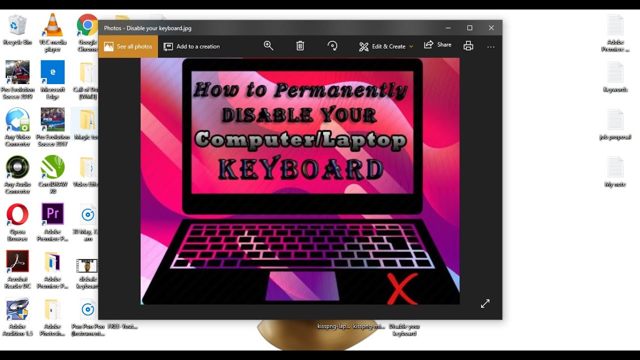 how to disable laptop keyboard permanently