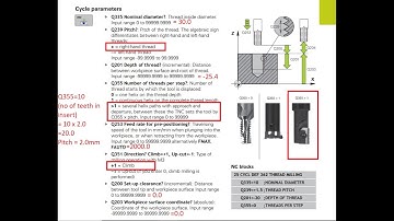 Heidenhain TNC640- Fixed Cycles | Internal Thread | Cycle 262 | Programming | M30x2.0 - Tutorial 17