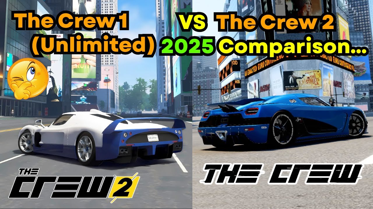 The Crew 1 (Unlimited) VS The Crew 2 Direct Comparison in 2025…