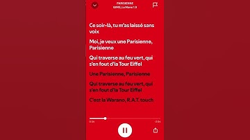 Thumbnail of Parisienne - Gims x la mano 1.9 #music #rap #newmusic #love #spotify #spotifyclone  #rapper