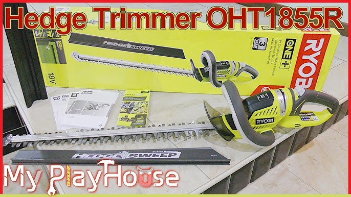 Cordless Hedge Trimmer OHT1855R Review - YouTube