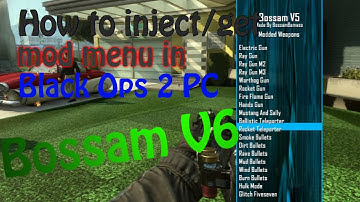 How to Inject/get a mod menu on Black Ops 2 [PC]