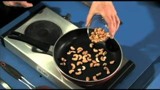Toasting Cashews - quick, easy to do kitchen cooking basic