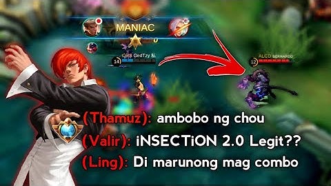 To my 10 Subscribers! Only 0.1% Chou user can do this Freestyle | iNSECTiON 2.0 | MLBB
