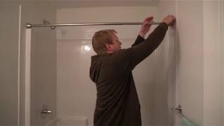 HOW TO EASILY INSTALL A SHOWER CURTAIN BAR