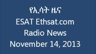 Ethsat.com ESAT Radio News November 14 2013 Ethiopia
