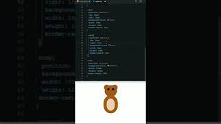 How to create Teddy doll Shape in CSS & HTML💓❣️💝  #shorts #lazyfingers