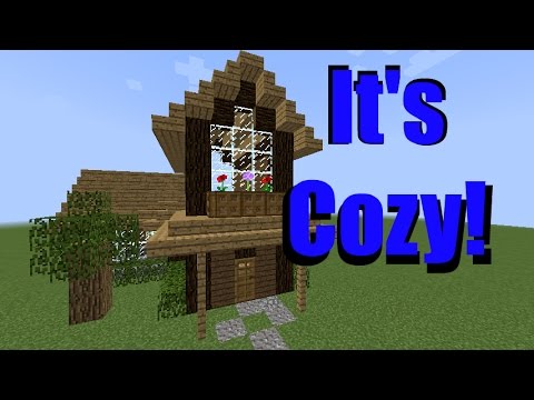 How To Build A Cozy Wooden House Minecraft Tutorial Updated