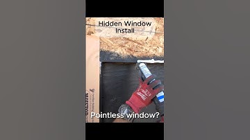 Hidden Window Install... was the window necessary?👀🔨 #construction #windowinstall #tradeslife