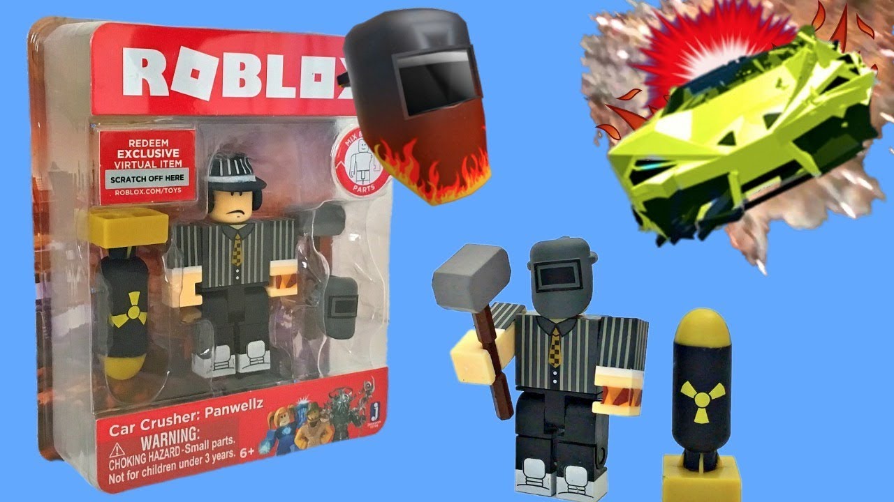 Roblox car crusher panwellz figure