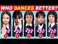 Who Dances Better? Wednesday Dance Edition 🖤💃 Salish Matter, Like Nastya, Jenna Ortega, Payton Delu
