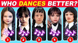 Who Dances Better? Wednesday Dance Edition  Salish Matter, Like Nastya, Jenna Ortega, Payton Delu