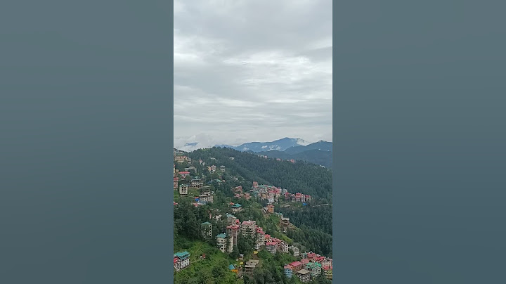 "Badalon ke beech chhupi ek duniya – Shimla ❤️" #nature #travel #trip #shimla Himachal Pradesh