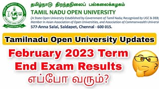 Tamilnadu Open University February 2023 Term End Exam Results 👍 screenshot 4
