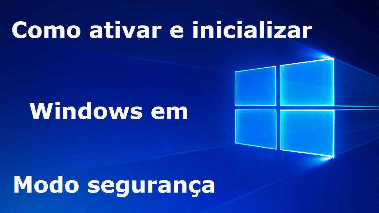 Como ativar e usar o modo de segurança no windows (safe mode) - YouTube