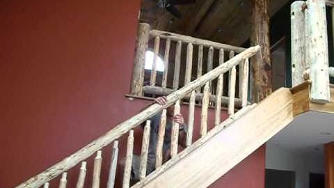 stair railings in by Dressy Logs 015