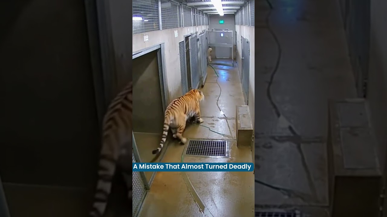 🐅 Tiger Escapes? Cleaner’s Split-Second Decision Saves Her Life |MyClass24