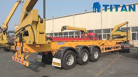 Production and packaging of 40ft container side lifter trailer