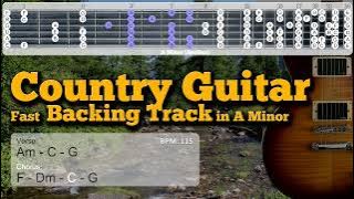 Country Backing Track for Guitar in A Minor