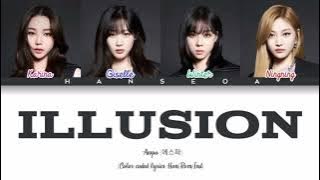 AESPA (에스파) - Illusion (color coded lyrics Han/Rom/Ind)