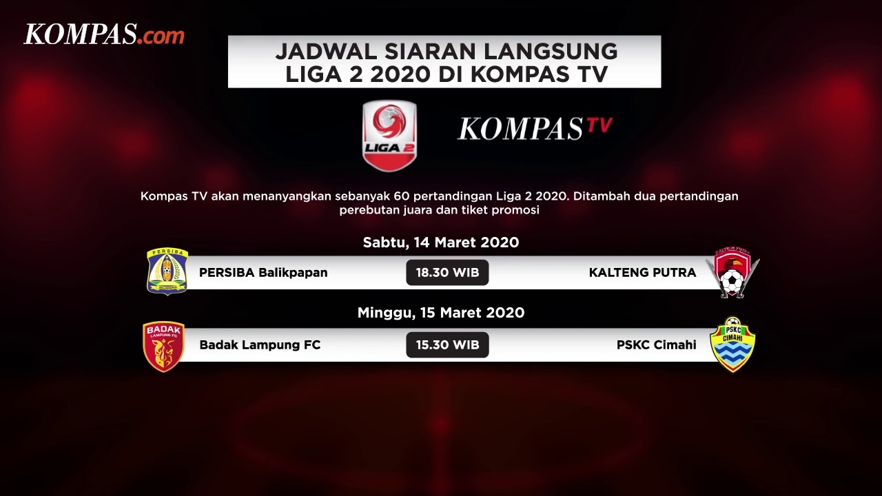 Jadwal liga 2 bri