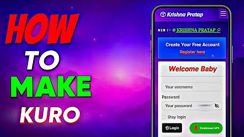 How To Create Kuro Panel | How Make Your Own Kuro Panel | Generate Unlimited Key #krishnakuropanel