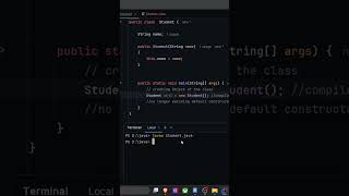 Java Constructor Explained 🔥| Most Asked Java Interview Question #shorts