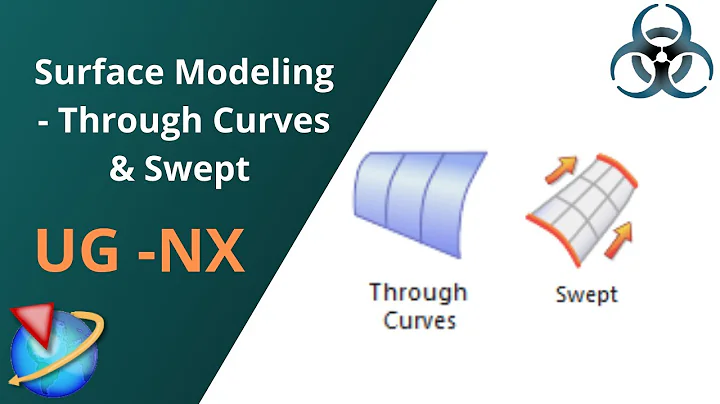 Unigraphics NX-Basics of Surface Modeling for beginners || Through curve and Swept.