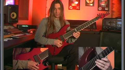 Rusty Cooley teaching Riders 5 string sweeps